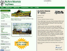 Tablet Screenshot of bighornmountainloghomes.com